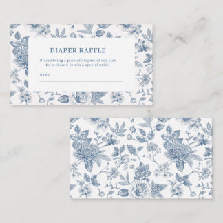 Tarjeta De Recepción New chapter chinoiserie Baby shower diaper raffle