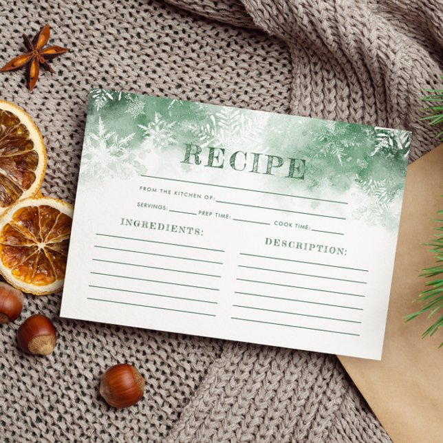 Tarjeta De Recepción Nieve en amor Receta Ducha de novias (Subido por el creador)