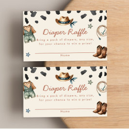 Tarjeta De Recepción Niñito Vaquero bebé ducha pañales rifa
