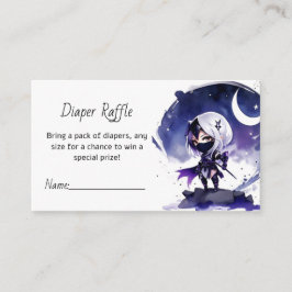 Tarjeta De Recepción Ninja Baby Shower: Stealthy Diaper Raffle