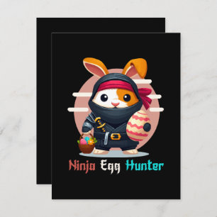 Tarjeta De Recepción Ninja Egg Hunter