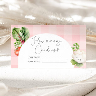 Tarjeta De Recepción Niño de la zona cuántos caramelos hay en el frasco