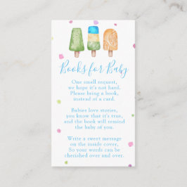Tarjeta De Recepción Niño listo para usar libros de verano para Baby Sh