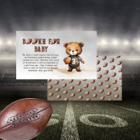 Niño Teddy oso libros de fútbol americano para beb