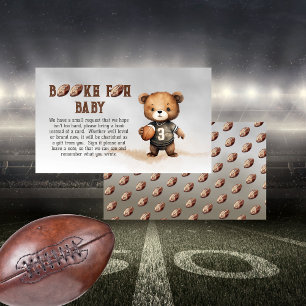 Tarjeta De Recepción Niño Teddy oso libros de fútbol americano para beb