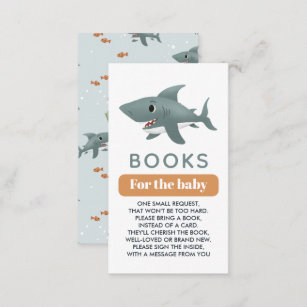 Tarjeta De Recepción Niños cortados bajo el mar Libros de tiburón para 