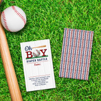 Niños de béisbol Baby Shower Diaper Raffle
