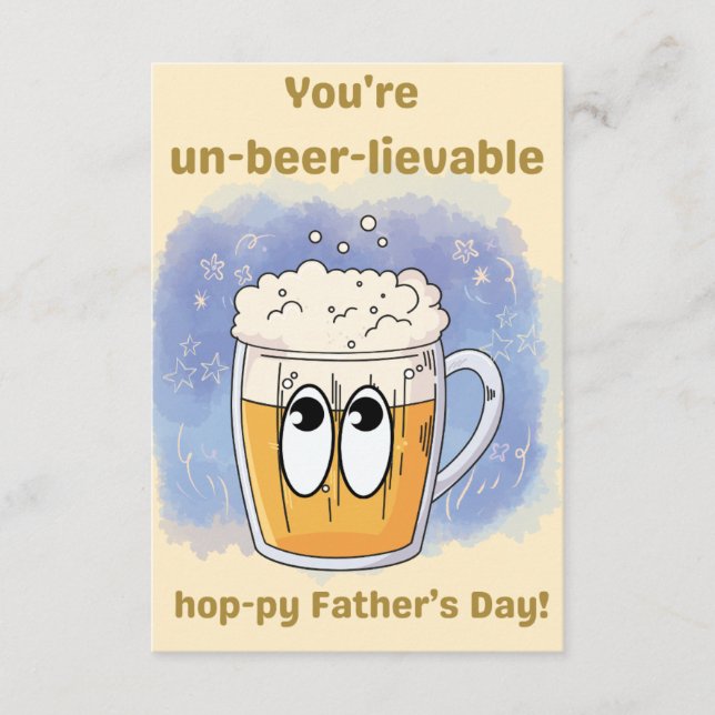 Tarjeta De Recepción no-beer-lievable - Edición limitada del Día del Pa (Anverso)