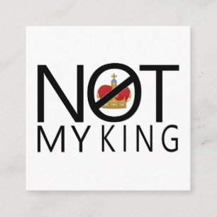 Tarjeta De Recepción No es mi rey