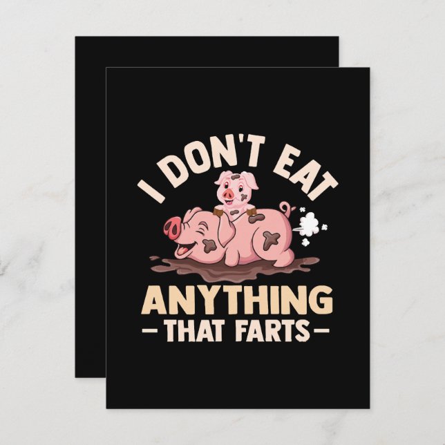 Tarjeta De Recepción No me como nada tan malo (Anverso / Reverso)