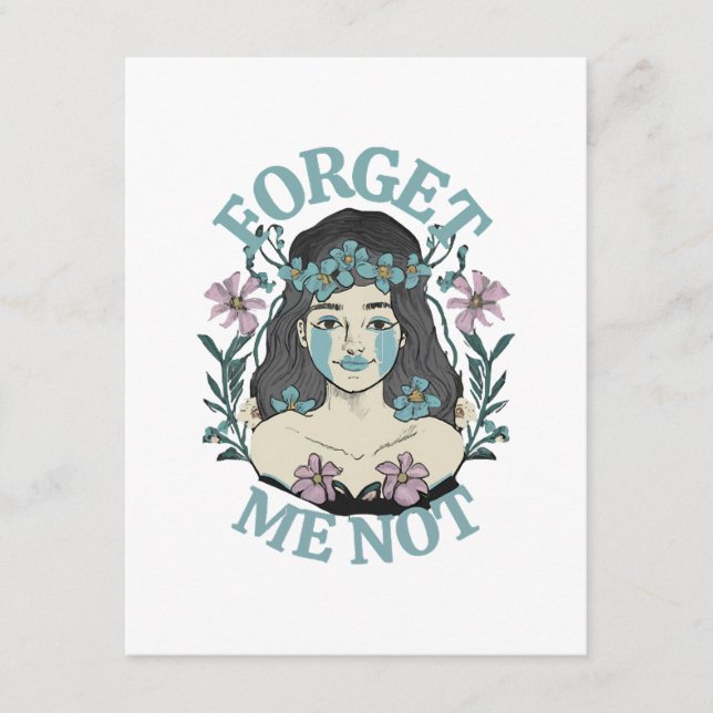 Tarjeta De Recepción No me olvides (Anverso)