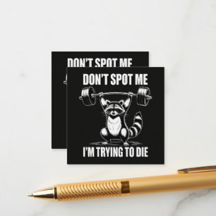 Tarjeta De Recepción No me veas estoy tratando de morir