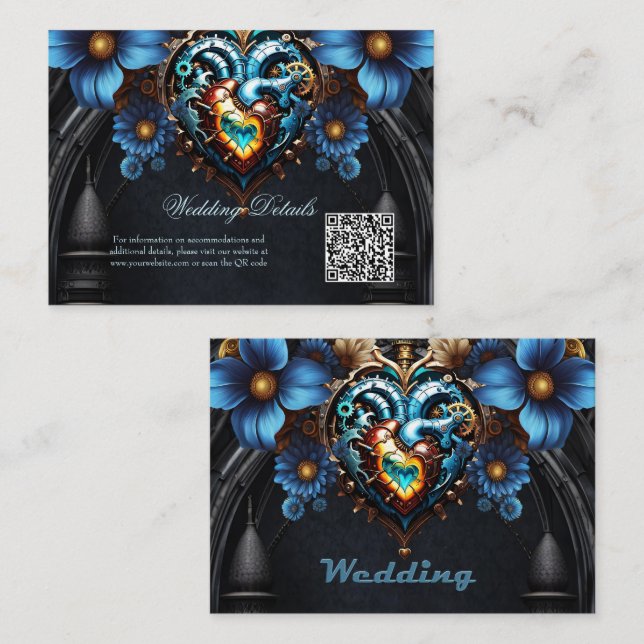 Tarjeta De Recepción Noble corazón de vapor (Anverso / Reverso)