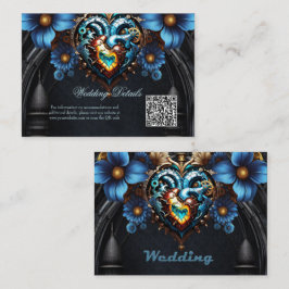 Tarjeta De Recepción Noble corazón de vapor