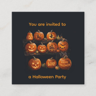 Tarjeta De Recepción Noche de Brujas 