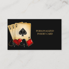 TARJETA DE RECEPCIÓN NOCHE DE CASINO, NOCHE DE POKER, JUEGO, DIENTE DE 