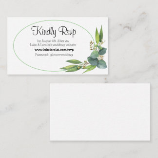 Tarjeta De Recepción Noche en línea RSVP