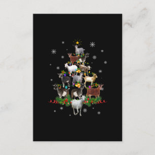 Tarjeta De Recepción Nochebuena de cabra navideña
