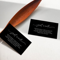NOIR Just a Note Enclosure Card Minimalista