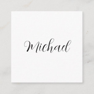 Tarjeta De Recepción Nombre de escritura a mano profesional moderno min