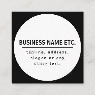 Tarjeta De Recepción Nombre de la empresa y lema/otro texto Blanco y