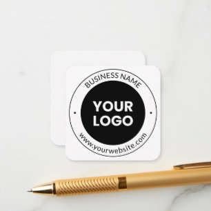 Tarjeta De Recepción Nombre De Negocio Y Sitio Web O Eslogan, Gracias E