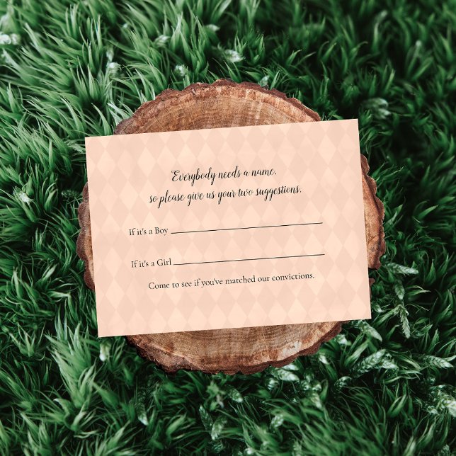 Tarjeta De Recepción Nombre del oso de peluche blanco Sugerencia de jue (Subido por el creador)