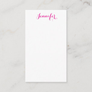 Tarjeta De Recepción Nombre minimalista moderno elegante profesional
