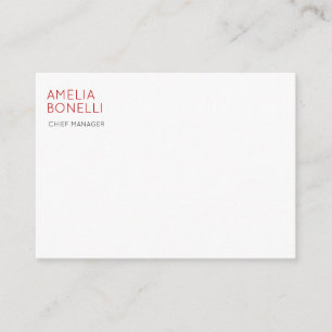Tarjeta De Recepción Nombre Minimalista Moderno Profesional Sencillo Ca
