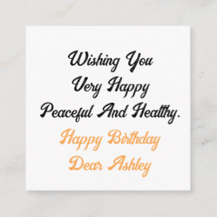 Tarjeta De Recepción Nombre personalizado personalizado personalizado F