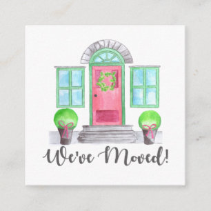 Tarjeta De Recepción ¡Nos hemos movido! El navidad se dirige