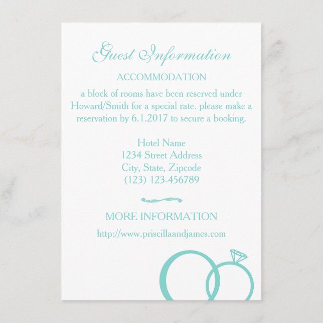 Tarjeta De Recepción Nosotros hacemos Boda (Anverso)