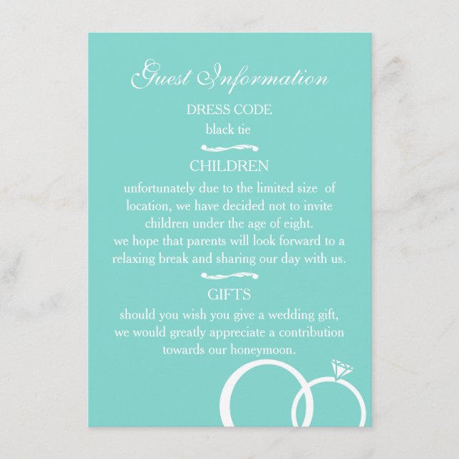 Tarjeta De Recepción Nosotros hacemos bodas (Anverso)