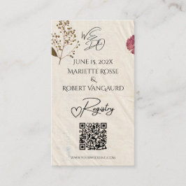 Tarjeta De Recepción NOSOTROS HACEMOS Shabby Chic Boda Registro de Flor