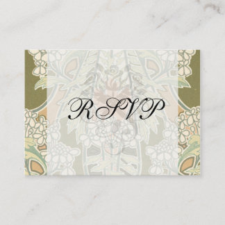 Tarjeta De Recepción novela de arte floral