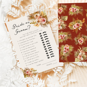 Tarjeta De Recepción ¿Novia o Groom tropical floral Vintage? Juego