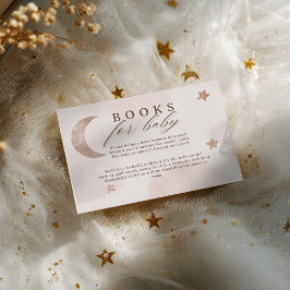 Tarjeta De Recepción Nube de libros celestes para Baby Shower