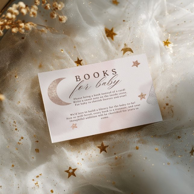 Tarjeta De Recepción Nube de libros celestes para Baby Shower (Cloud Little Piece of Heaven Books for Baby Shower Enclosure Card)