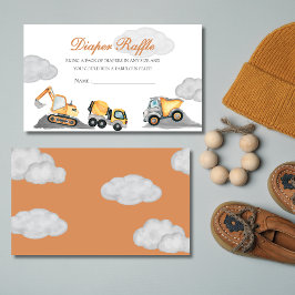 Tarjeta De Recepción Nubes bebé en construcción de la ducha de bebé Dia