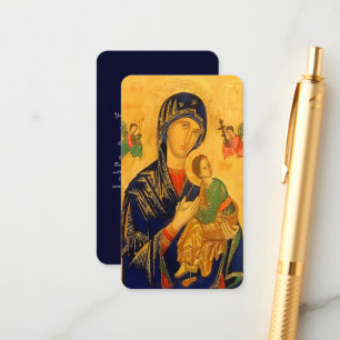 Tarjeta De Recepción Nuestra madre ayuda perpetua con la oración