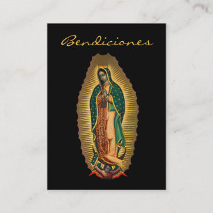 Tarjeta De Recepción Nuestra Señora de Guadalupe Bendiciones Mexicano H