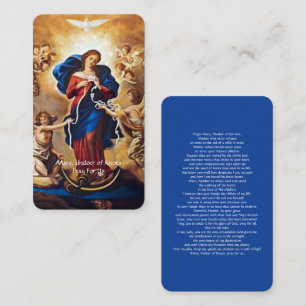 Tarjeta De Recepción Nuestra Señora del Deshacer de la Oración de los N
