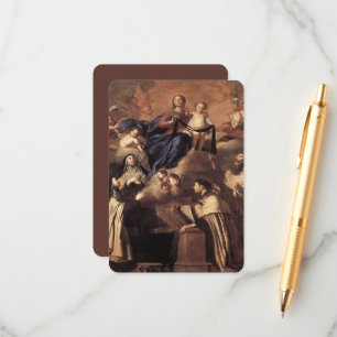 Tarjeta De Recepción Nuestra Señora del Monte Carmel 1641