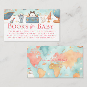 Tarjeta De Recepción Nuestro Mapa de la Mayor Aventura Libros Rosa Baby