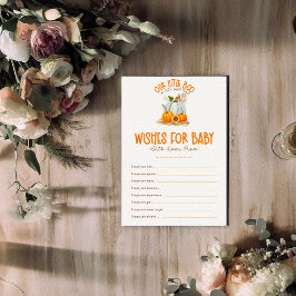 Tarjeta De Recepción Nuestro Pequeño Boo Baby Shower quiere un juego pa