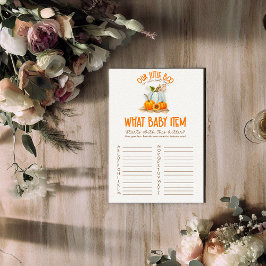 Tarjeta De Recepción Nuestro Pequeño Bote Baby Shower Qué juego de los