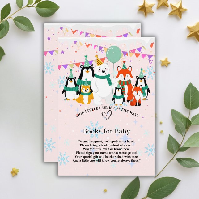 Tarjeta De Recepción Nuestro pequeño cubo | Baby Shower de animales del (Subido por el creador)