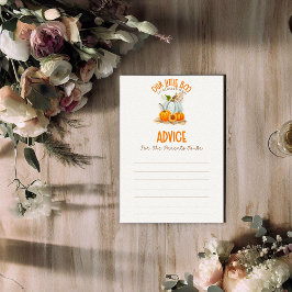 Tarjeta De Recepción Nuestro pequeño juego de consejos de Baby Shower p