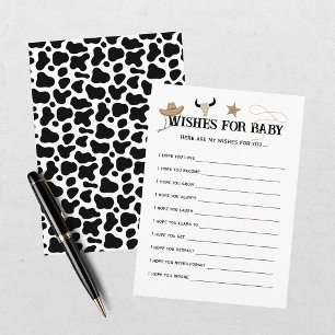 Tarjeta De Recepción Nuestro Pequeño Llanero Vaquero Rodeo Baby Shower