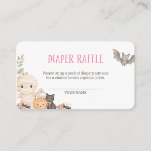 Tarjeta De Recepción Nuestro pequeño sorteo de pañales para baby shower